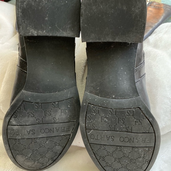 Black faux leather boots - Picture 3 of 4